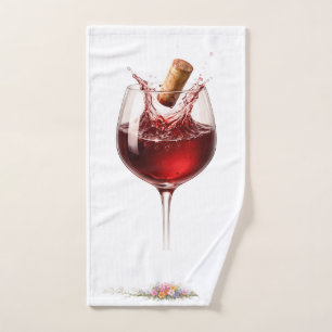 Luxury Wine Glass Splash Bath Towel