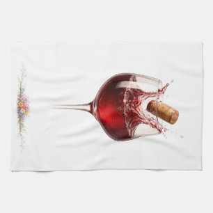 Luxury Wine Glass Splash Bath Towel