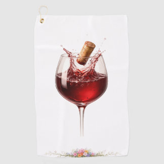 Luxury Wine Glass Splash Bath Towel