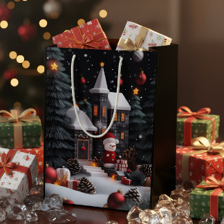 Luxury Winter Christmas Gift Bag