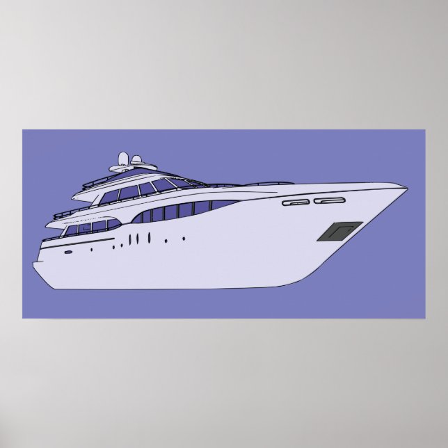 Luxury Yacht Poster (Front)