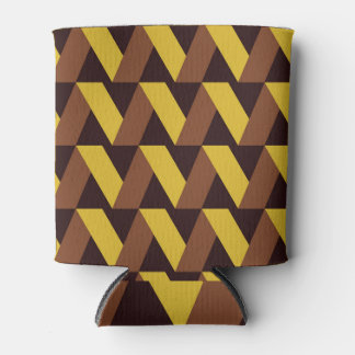 Luxury Zig-Zag Line Seamless Pattern Can Cooler