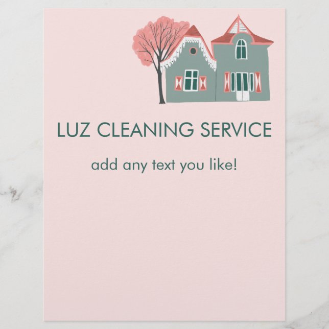 LUZ CLEANING Custom Flyer (Front)