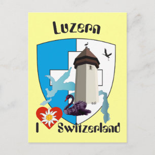 Luzern Schweiz Postkarte Postcard
