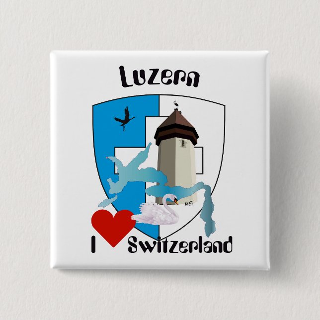 Luzern Schweiz Suisse Svizzera Switzerland Buttons (Front)