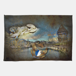 LUZERN Vintage Grunge - Kitchentowel Tea Towel