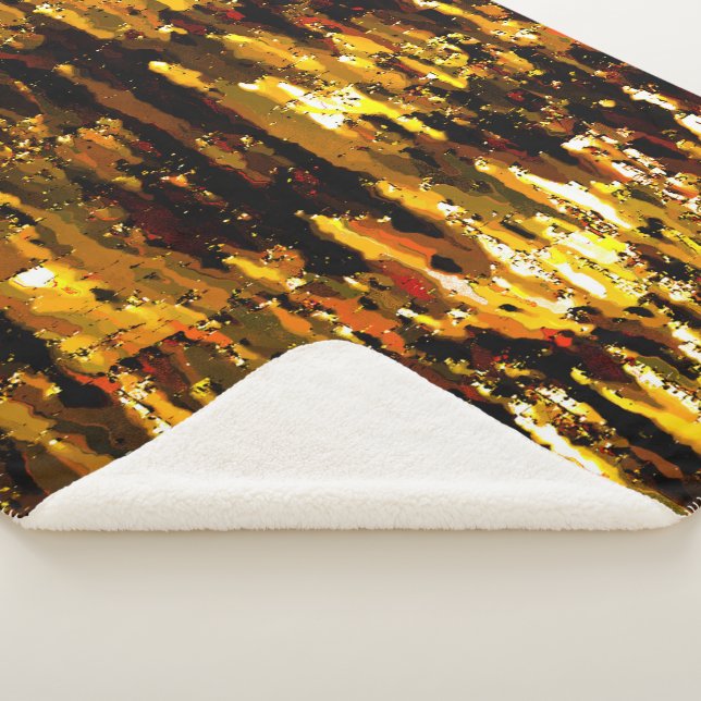 Luzes foscas de vela sob uma placa de gelo sherpa blanket (3/4)