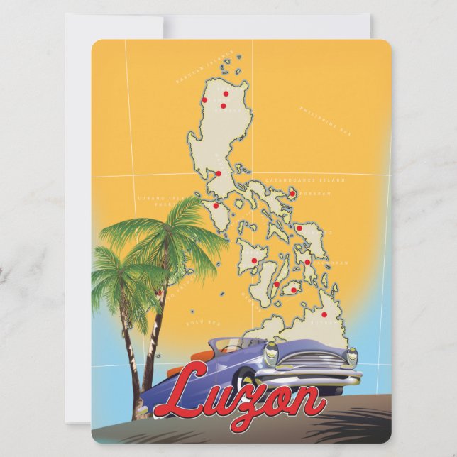 Luzon Philippines Travel poster (Back)