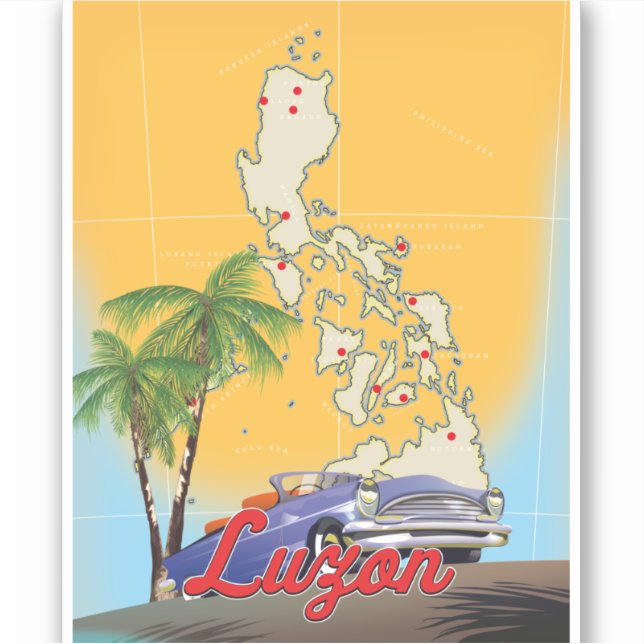Luzon Philippines Travel poster (Front)