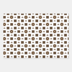 LV CHOCOLATE&VANILLA WRAPPING PAPER SHEET