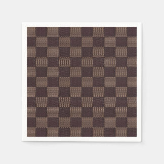 LV inspired chequered napkins