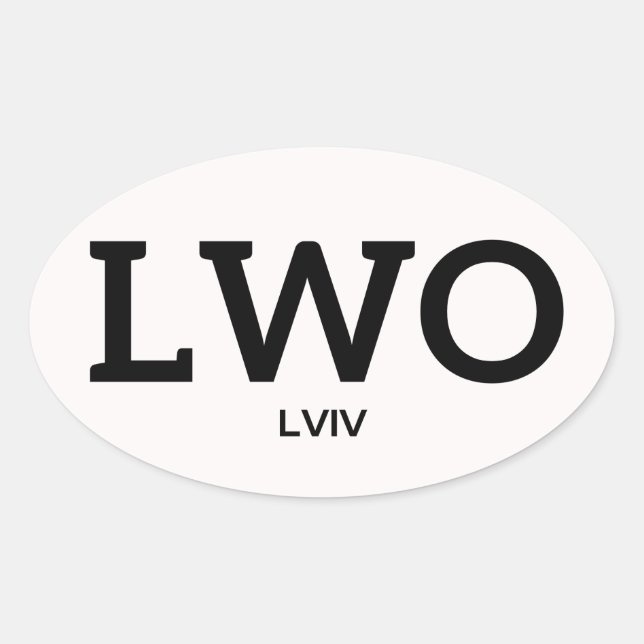 Lviv IATA Sticker 1 (Front)