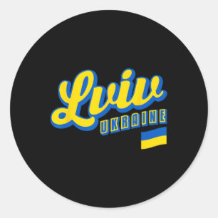 Lviv Ukraine 1 Classic Round Sticker