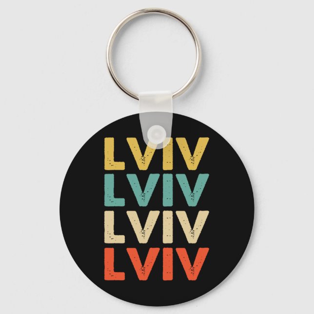 Lviv Ukraine 2  Key Ring (Front)
