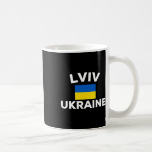 Lviv Ukraine Ukrainian Flag Country City Tourist S Coffee Mug