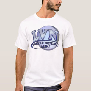 LVN Fun Blue Logo LICENSED VOCATIONAL NURSE T-Shirt
