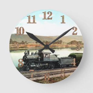 LVRR Black Diamond Express       Door Sign Round Clock