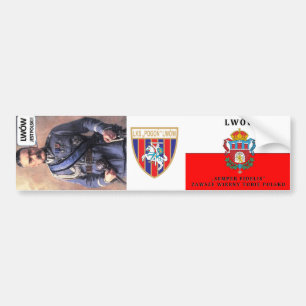 Lwów Piłsudski Pogoń Lwów Bumper Sticker