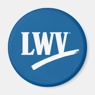 LWV Circle Magnet - Blue