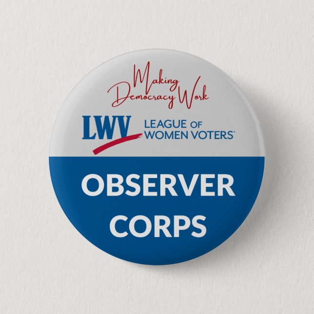 LWV Observer Corps Button (Front)