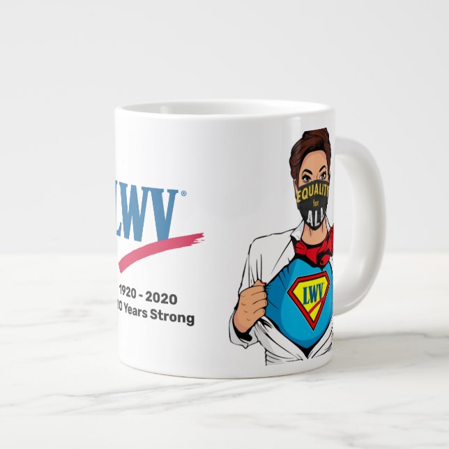 LWV Super Voter Jumbo Mug (Front Right)