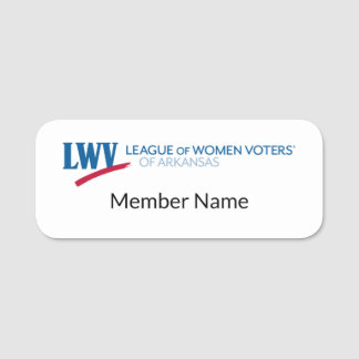 LWVAR Member Name Tag