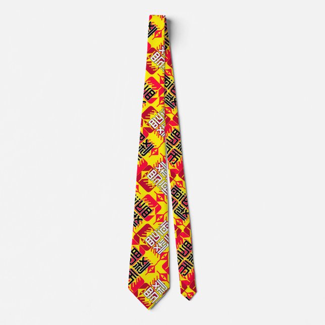 LXHX 01.bx4.B Yellow BG Tie (Front)