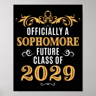 Ly A Sophomore Future Cl 2029 Vintage First Day Poster