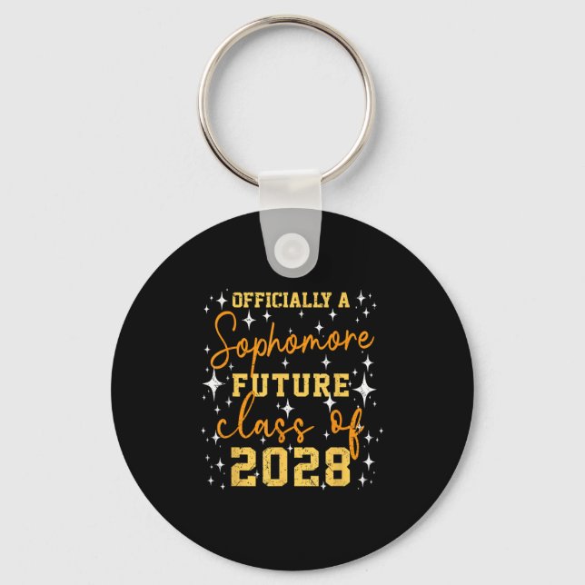 Ly A Sophomore Future Cl Of 2028 Funny First Day  Key Ring (Front)
