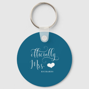 Ly Mrs New Bride With Heart Dark _1  Key Ring