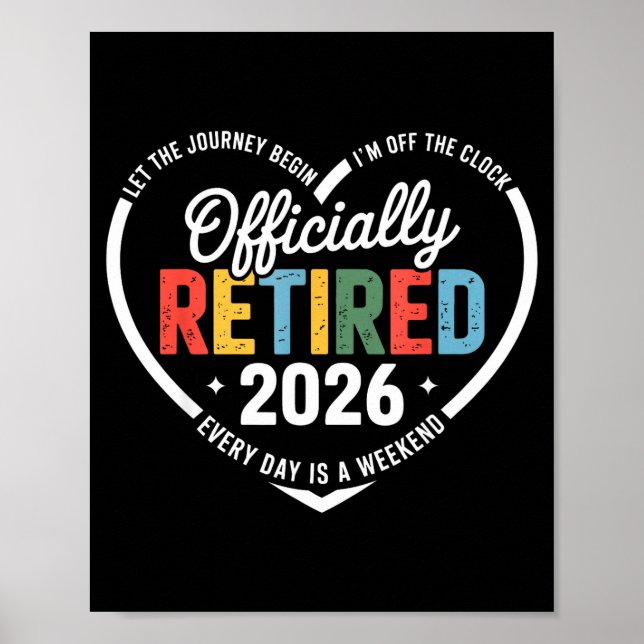 Ly Retired 2026 Hear For Women Retirement  Poster (Front)