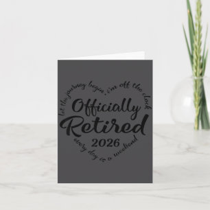 Ly Retired 2026 Hear For Women Retirement Thank You Card