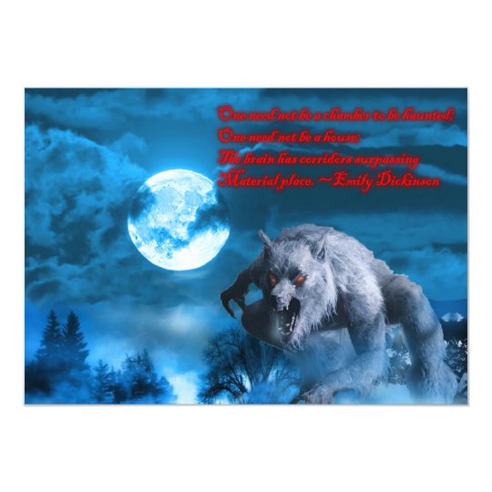 Lycan Halloween party invitation