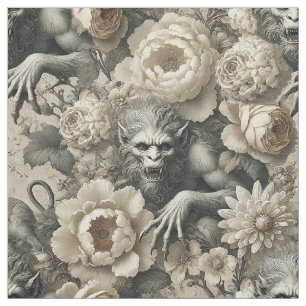 Lycanthropic Splendour – Gothic Statement Tile Fabric