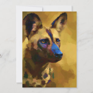 Lycaon Pictus Holiday Card