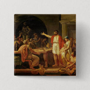 Lycurgus Showing the Ancients of Sparta their 15 Cm Square Badge