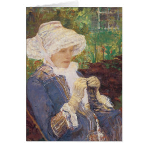 Lydia Crocheting in Garden at Marly, Mary Cassatt