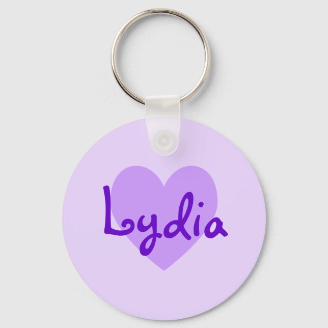 Lydia in Purple Key Ring (Front)