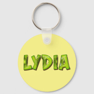 Lydia Name Kiwi Design Keychain