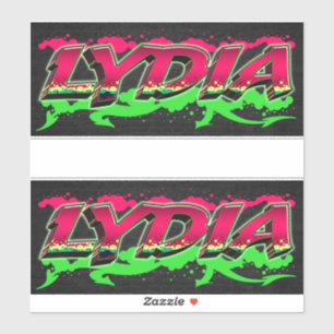 Lydia Vorname Name Graffiti Aufkleber Sticker