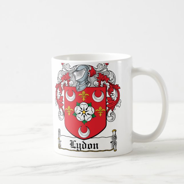 Lydon Family Crest Coffee Mug (Right)