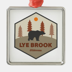 Lye Brook Wilderness Vermont Bear Metal Ornament