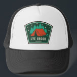 Lye Brook Wilderness Vermont Camping Trucker Hat<br><div class="desc">Lye Brook Wilderness in southern Vermont is a forested high plateau in Green Mountain National Forest that offers hiking and backpacking on trails like the Lye Brook and Branch Pond trails to features such as Lye Brook Falls and remote ponds for quiet outdoor recreation.</div>