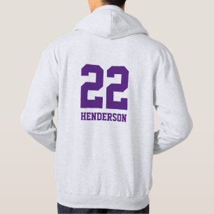 LYFL 05   Men's Custom Purple Grunge Lassen Logo Hoodie