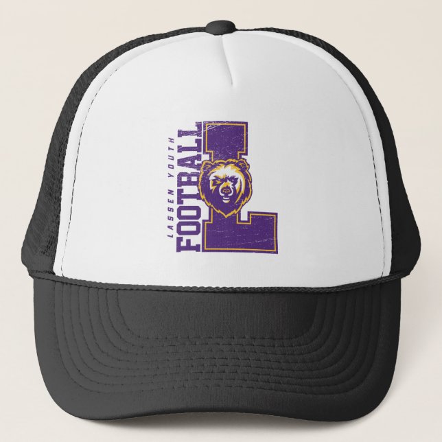 LYFL 06 | Purple Lassen Logo Trucker Hat (Front)
