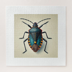 lygaeid bug dorsal view 050824IREF223 - Watercolor Jigsaw Puzzle