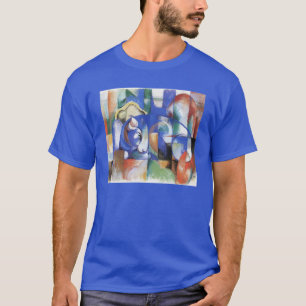 Lying Bull by Franz Marc, Vintage Cubism Art T-Shirt