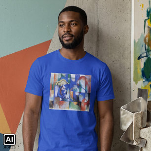 Lying Bull by Franz Marc, Vintage Cubism Art T-Shirt