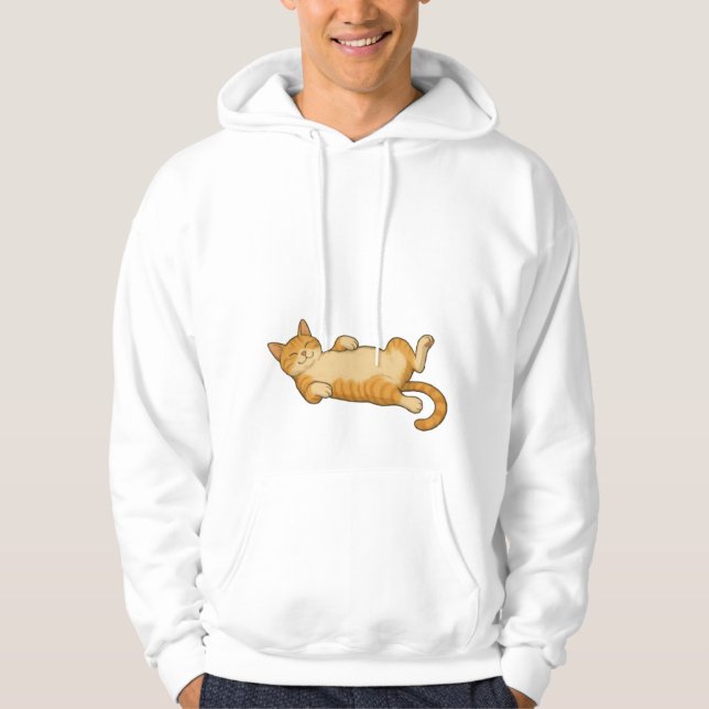 Lying Cat Hoodie (Front)