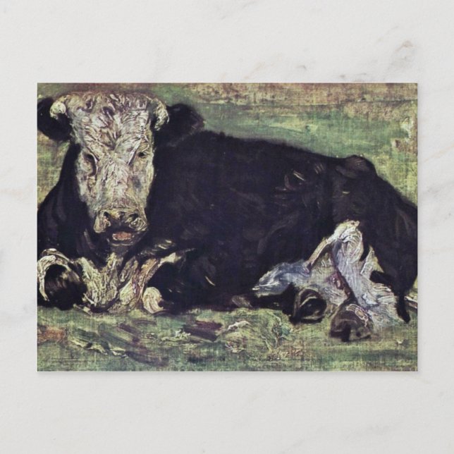 Lying Cow By Vincent Van Gogh Postcard (Front)